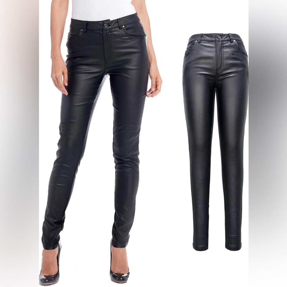 FAUX LEATHER LEGGING PANTS